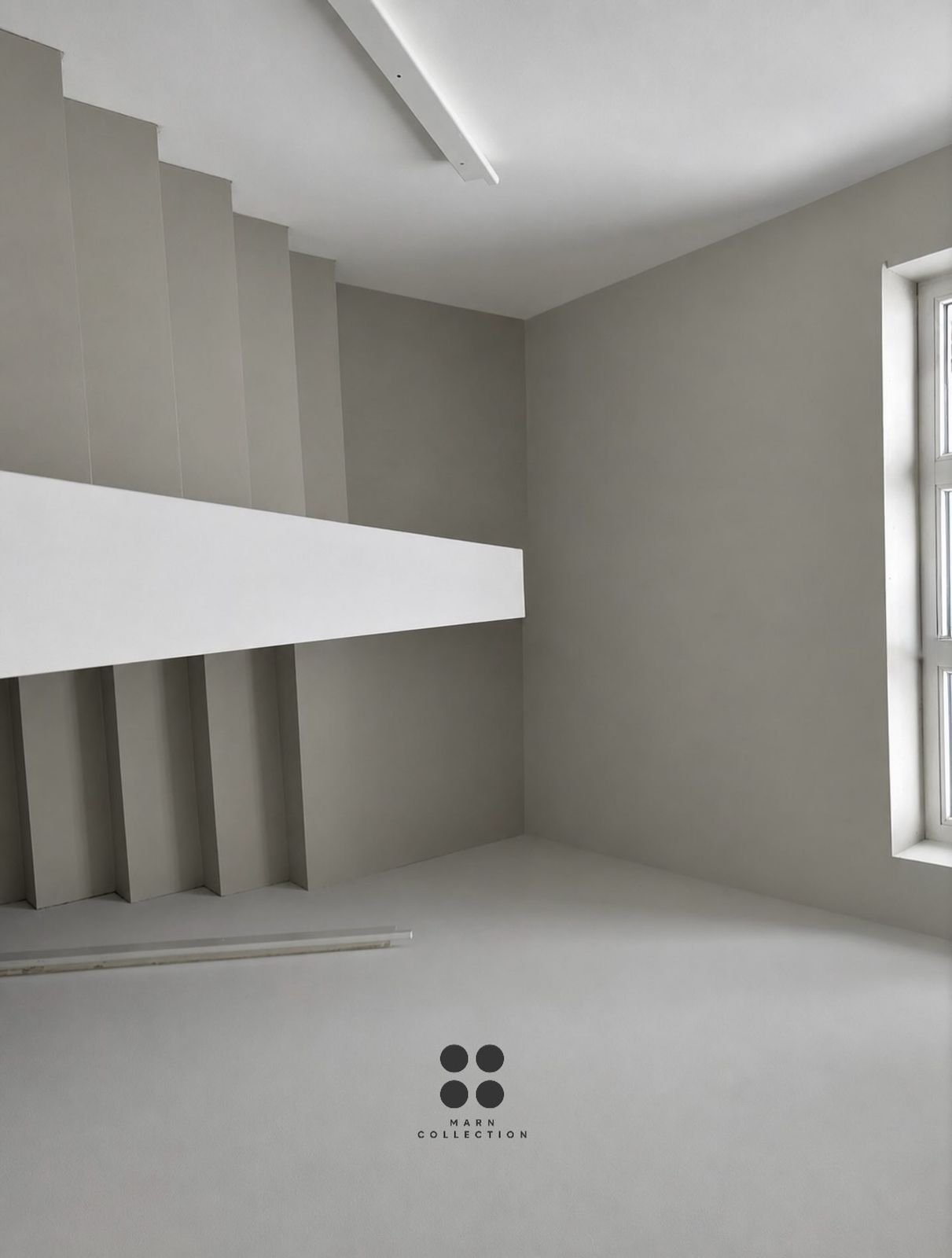 Fugenlose Treppe mit durchgehendem Belag